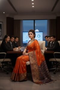 Woven, Floral Print, Geometric Print, Border Banarasi Jacquard, Brocade Saree